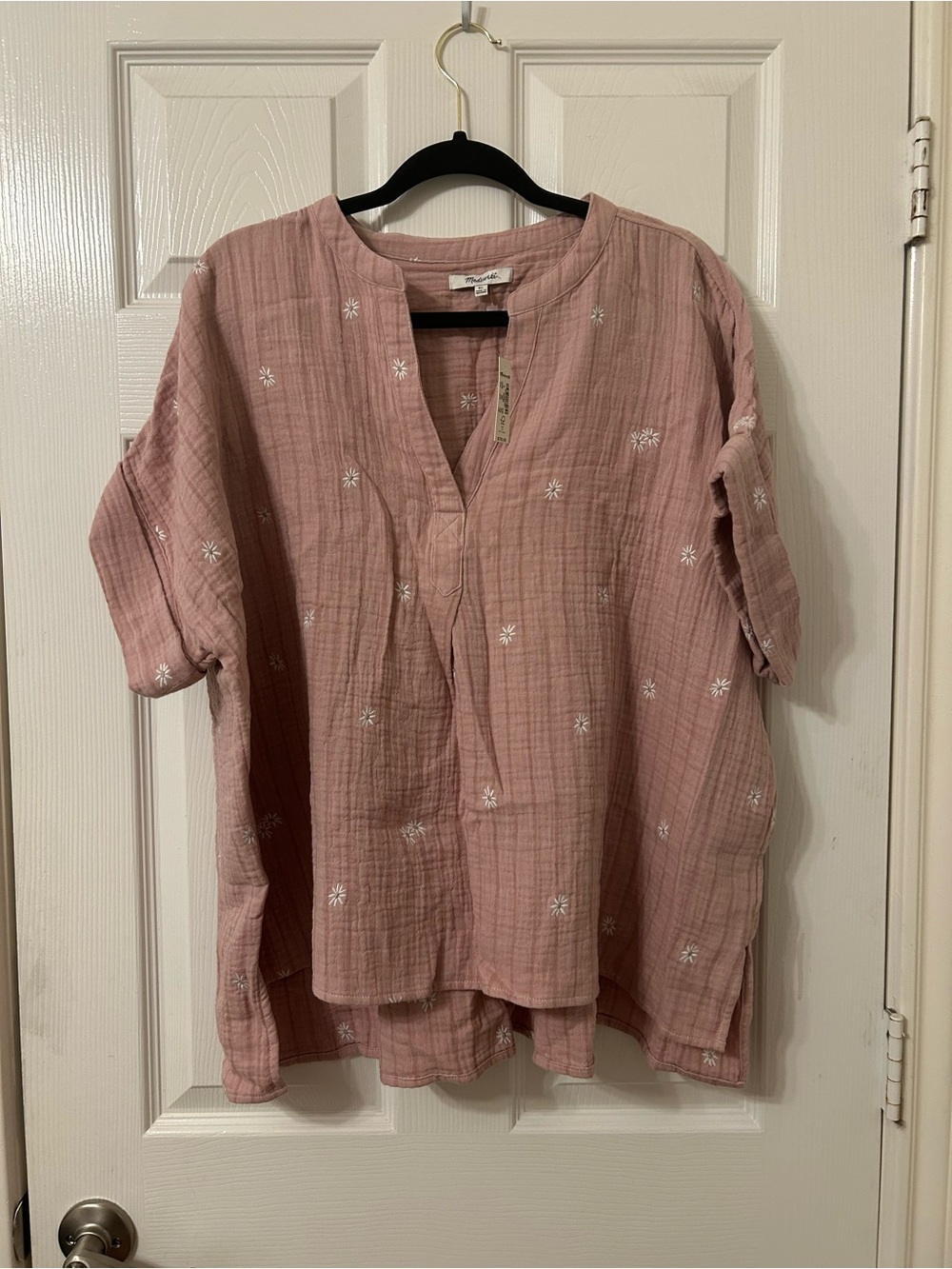 Madewell Embroidered Lakeline Popover Top - Picture 2 of 6